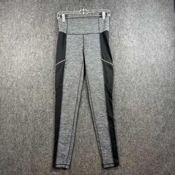 Athleta Pants - Athleta Leggings Women's Small Black Gray Herringbone Metro Drifter High Rise